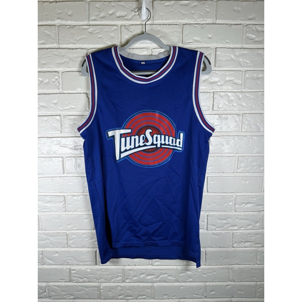 Space Jam Tune Squad Bugs Bunny #1 Jersey Size Medium Blue Basketball‎ Movie
